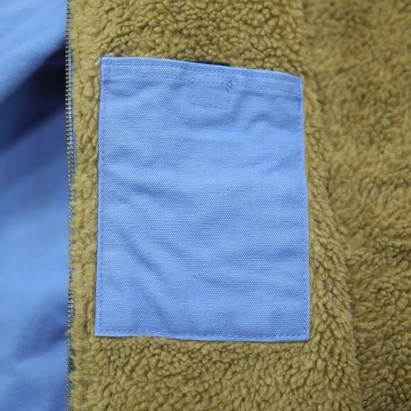 Vintage Carhartt WJ022 FHB Blue WOMENS Jacket Sherpa Lined Size Medium - Picture 13 of 16